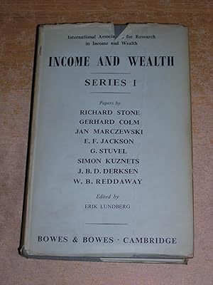 Image du vendeur pour Income & Wealth Series I mis en vente par Neo Books