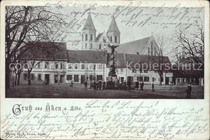 Postkarte Carte Postale 42437989 Aken Elbe Kirche Ortsansicht Aken