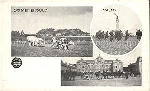 Postkarte Carte Postale 12555837 Sainte-Menehould et Valmy des vaches des cheveux soldats monumen...