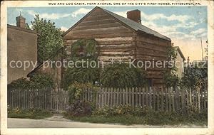 Bild des Verkufers fr Postkarte Carte Postale 11700479 Pittsburgh Mud and Log Cabin One of the City's first Homes zum Verkauf von Versandhandel Boeger