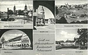 Bild des Verkufers fr Postkarte Carte Postale 70101427 Freudenstadt Freudenstadt Schwarzwald Marktplatz Kirche x 1965 Freuden zum Verkauf von Versandhandel Boeger