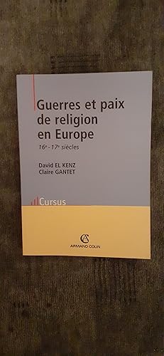 Seller image for GUERRES ET PAIX DE RELIGION EN EUROPE 16e et 17e sicles. for sale by Librairie Sainte-Marie