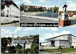 Bild des Verk�ufers f�r Postkarte Carte Postale 40709742 Bieringen Schoental Bieringen Schoental Kindergarten Statue Kirche Jags zum Verkauf von Versandhandel Boeger