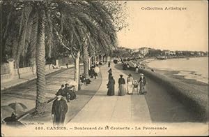 Postkarte Carte Postale 10809956 Cannes Alpes-Maritimes Cannes Boulevard Croisette Promenade x Ca...