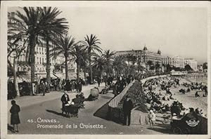 Postkarte Carte Postale 10835200 Cannes Alpes-Maritimes Cannes La Croisette * Cannes