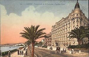 Postkarte Carte Postale 10870708 Cannes Alpes-Maritimes Cannes Promenade Croisette Carlton Hotel ...