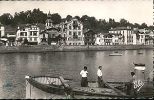 Postkarte Carte Postale 10874544 Saint-Jean-de-Luz Saint-Jean-de-Luz Eglise de Ciboure les Quais ...