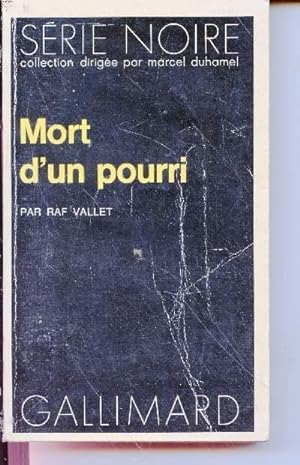 Bild des Verkufers fr Mort d'un pourri collection srie noire n1527 zum Verkauf von Le-Livre