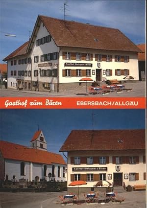 Postkarte Carte Postale 40983334 Ebersbach Marktoberdorf Gasthof zum Baeren Oberguenzburg