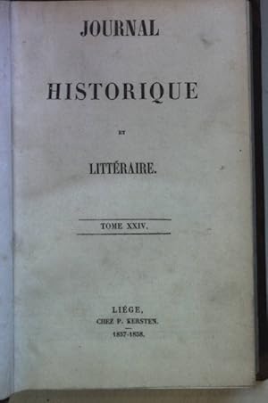 Journal historique et littéraire: TOME XXIV (24).