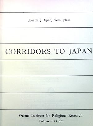 Seller image for Christian Corridors to Japan. for sale by books4less (Versandantiquariat Petra Gros GmbH & Co. KG)