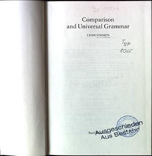 Immagine del venditore per Comparison and Universal Grammar venduto da books4less (Versandantiquariat Petra Gros GmbH & Co. KG)