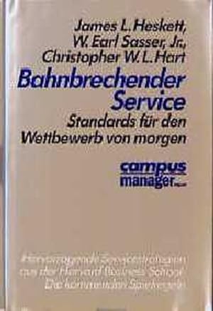 Imagen del vendedor de Bahnbrechender Service: Standards fr den Wettbewerb von morgen a la venta por Versandantiquariat Felix Mcke
