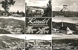 Bild des Verkufers fr Postkarte Carte Postale 41182908 Kandel Waldkirch Breisgau Gipfel Pyramide Kandel Hotel Kapelle St Pete zum Verkauf von Versandhandel Boeger