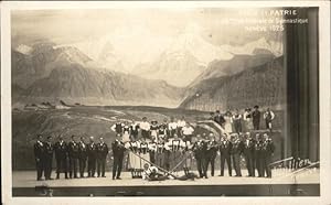 Postkarte Carte Postale 11199048 Alphorn Geneve Alphorn