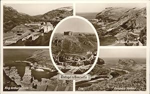 Bild des Verkufers fr Postkarte Carte Postale 11231783 Tintagel King Arthur Castle Boscastle Harbour Beach zum Verkauf von Versandhandel Boeger