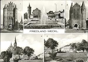 Postkarte Carte Postale 41246330 Friedland Mecklenburg Neubrandenburger Tor Anklamer Tor Friedland