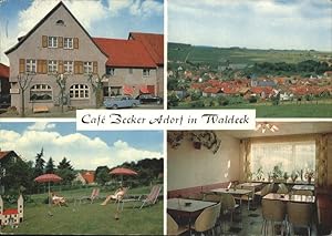 Postkarte Carte Postale 41274650 Adorf Waldeck Cafe Becker Diemelsee