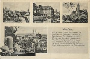 Postkarte Carte Postale 41317513 Bamberg Spruch Bier Bamberg