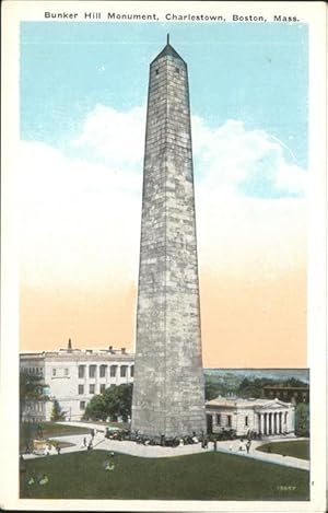 Bild des Verkufers fr Postkarte Carte Postale 11322456 Boston Massachusetts Bunker Hill Monument Charlestown zum Verkauf von Versandhandel Boeger