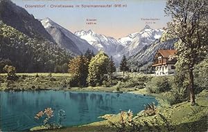 Postkarte Carte Postale 41323681 Oberstdorf Christlesee im Spielmannsautal mit Alpenpanorama Anat...