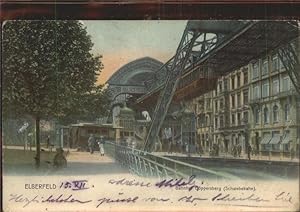 Postkarte Carte Postale 41376695 Elberfeld Wuppertal Bahnhof Doeppersberg Schwebebahn Barmen