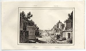 Pompei Incisione originale in rame Artaud 1835 L709