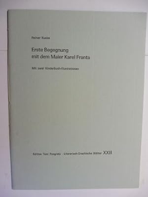 Erste Begegnung mit dem Maler Karel Franta - Mit zwei Kinderbuch-Illustrationen. Literarische-Gra...