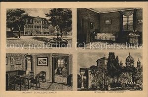 Bild des Verkufers fr Postkarte Carte Postale 11444428 Schiller Friedrich Weimar Schillerhaus Arbeits-und Sterbezimmer Schille zum Verkauf von Versandhandel Boeger