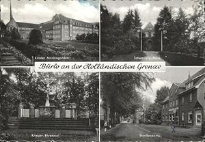 Postkarte Carte Postale 41552196 Burlo Schwestern-Haus Krieger-Ehrenmal Kloster Mariengarten Borken