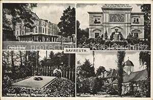 Bild des Verkufers fr Postkarte Carte Postale 41558880 Bayreuth Haus Wahnfried Schlossartie Richard Cosima Wagner Grab Bayreut zum Verkauf von Versandhandel Boeger