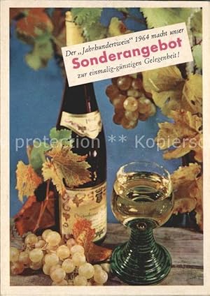 Bild des Verkufers fr Postkarte Carte Postale 11592290 Wein Trauben Werbung Haus Goebel Bad Godesberg Lebensmittel zum Verkauf von Versandhandel Boeger