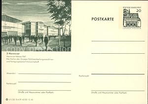 Seller image for Postkarte Carte Postale 41597896 Hannover Messe Hallen der Holzbearbeitungsmaschinen Hannover for sale by Versandhandel Boeger