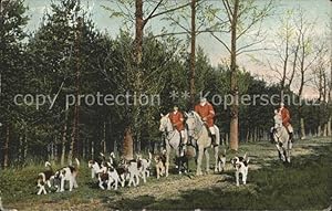 Seller image for Postkarte Carte Postale 11618817 Jagd Pferde Hunde Sport for sale by Versandhandel Boeger