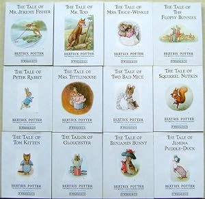 12 Volume set - The Tale of Tom Kitten, The Tailor of Gloucester. Benjamin Bunny. Jemima Puddle-D...