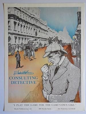 Promotional Poster : Sherlock Holmes Consulting Detective " I PLAY THE GAME FOR THE GAME'S OWN SA...