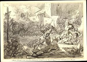 Künstler Ansichtskarte / Postkarte Disteli, Martin, Schlacht bei St. Jakob an d. Birs, 26. Aug. 1...