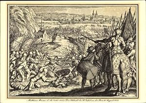 Bild des Verkufers fr Knstler Ansichtskarte / Postkarte Matthus Merian d'Ac, Schlacht bei St. Jakob an der Birs 1444, Schweizer Rotes Kreuz zum Verkauf von akpool GmbH