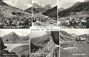 Bild des Verkufers fr Postkarte Carte Postale 11651537 Orsieres Mont Velan Liddes Bourg St. Pierre Grand St. Bernard Lac Tunne zum Verkauf von Versandhandel Boeger