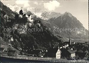 Postkarte Carte Postale 11660427 Vaduz Gesamtansicht mit Schloss Alpenpanorama Vaduz