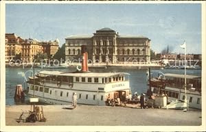 Postkarte Carte Postale 11671161 Stockholm Nationalmuseum Faehrschiff Dampfer