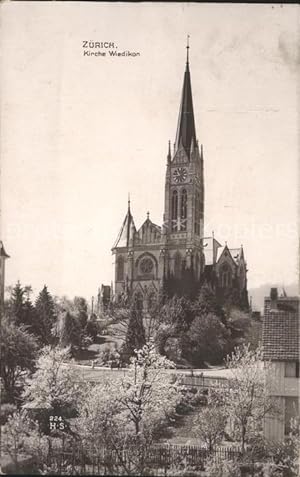 Postkarte Carte Postale 11672922 Wiedikon Kirche Zuerich