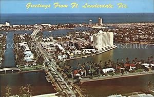 Immagine del venditore per Postkarte Carte Postale 11688056 Fort Lauderdale Birds eye view "Venice of America" venduto da Versandhandel Boeger