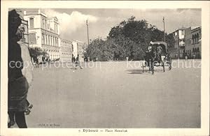 Seller image for Postkarte Carte Postale 11681655 Djibouti Place Menelik Pferdedroschke Somalia for sale by Versandhandel Boeger