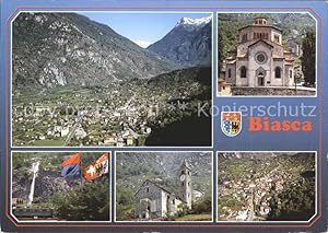 Bild des Verkufers fr Postkarte Carte Postale 11698728 Biasca Total Basilica San Pietro e Paolo Basilia San Carlo Biasca zum Verkauf von Versandhandel Boeger