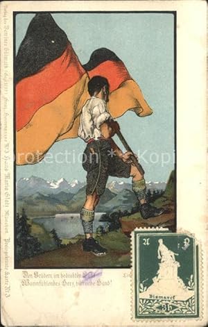 Bild des Verkufers fr Postkarte Carte Postale 11724229 BDD Suedmark Nr. 3 Schwarz-Rot-Gold Litho Bund der Deutschen zum Verkauf von Versandhandel Boeger