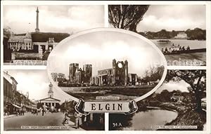 Postkarte Carte Postale 11732554 Elgin Moray Ladyhill Entrance Cooper Park Lake High Street Cathe...