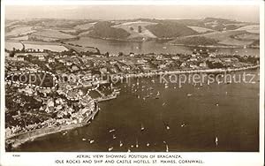 Seller image for Postkarte Carte Postale 11732313 St Mawes Braganza Idle Rocks Ship Castle Hotels aerial view Cornwall for sale by Versandhandel Boeger