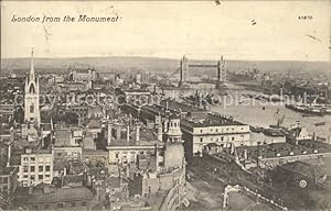 Seller image for Postkarte Carte Postale 11750573 London View from the Monument Tower Bridge Thames London for sale by Versandhandel Boeger