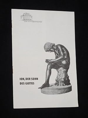 Imagen del vendedor de Programmheft 26 Das Meininger Theater 1959/60. Urauffhrung ION, DER SOHN GOTTES nach Wieland (bers.) von Euripides, Genzel (Bearb.). Regie: Albert R. Pasch, Bhnenbild: Rudolf Krumm, Kostme: Edith Mai/ Walter Flomann, Musik: Dieter Wefing. Mit Helmut Bock (Ion), Gerti Schmidt, Werner Wenzel, Rolf Besser, Herta Wawrok, Gnter Leonhardt, Katharina Lind, Marie Mgdefrau, Hannelore Mendelsohn-Stern a la venta por Fast alles Theater! Antiquariat fr die darstellenden Knste